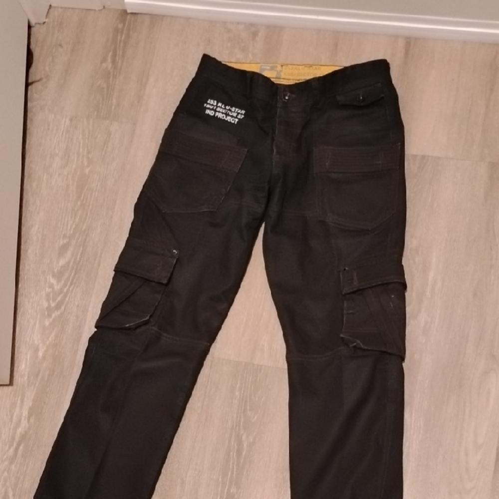 K-STAR Black Graphic Pants